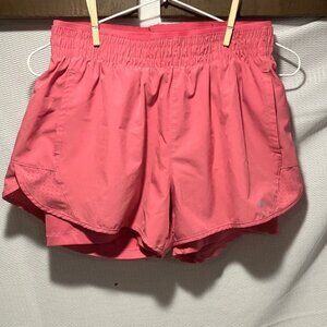 Women's Athletic Shorts in Coral by Layer 8